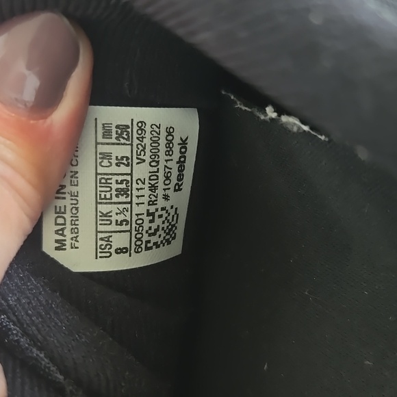 Reebok Realflex Black Sneakers Size 8 - Picture 8 of 8